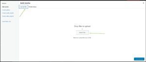 How to upload an image to your media library